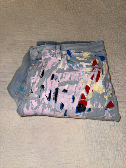 Soho Jeans - High Waist Boyfriend with Paint Splatter - New York Company