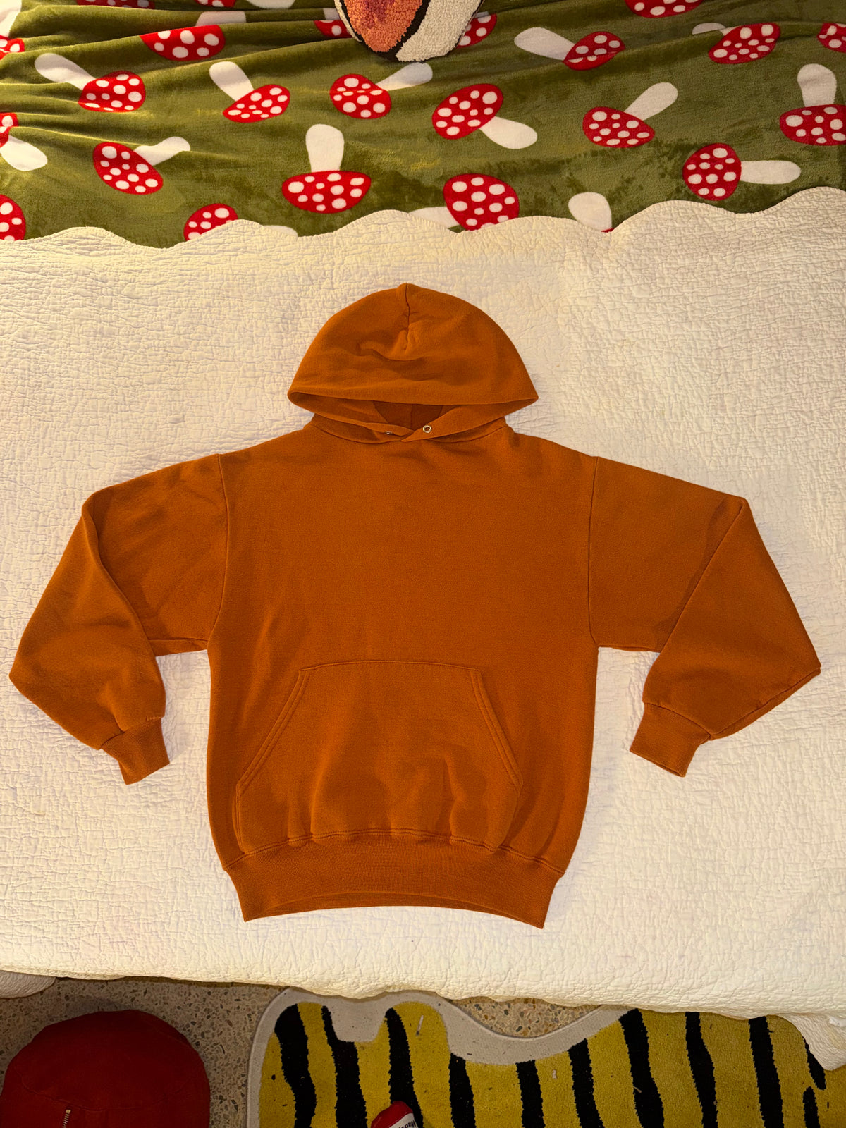 Jerzees - Super Sweats Solid Orange Athletic Hoodie in Basketball Color