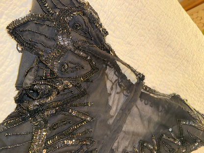 Scala - Black Beaded Sequin Dress