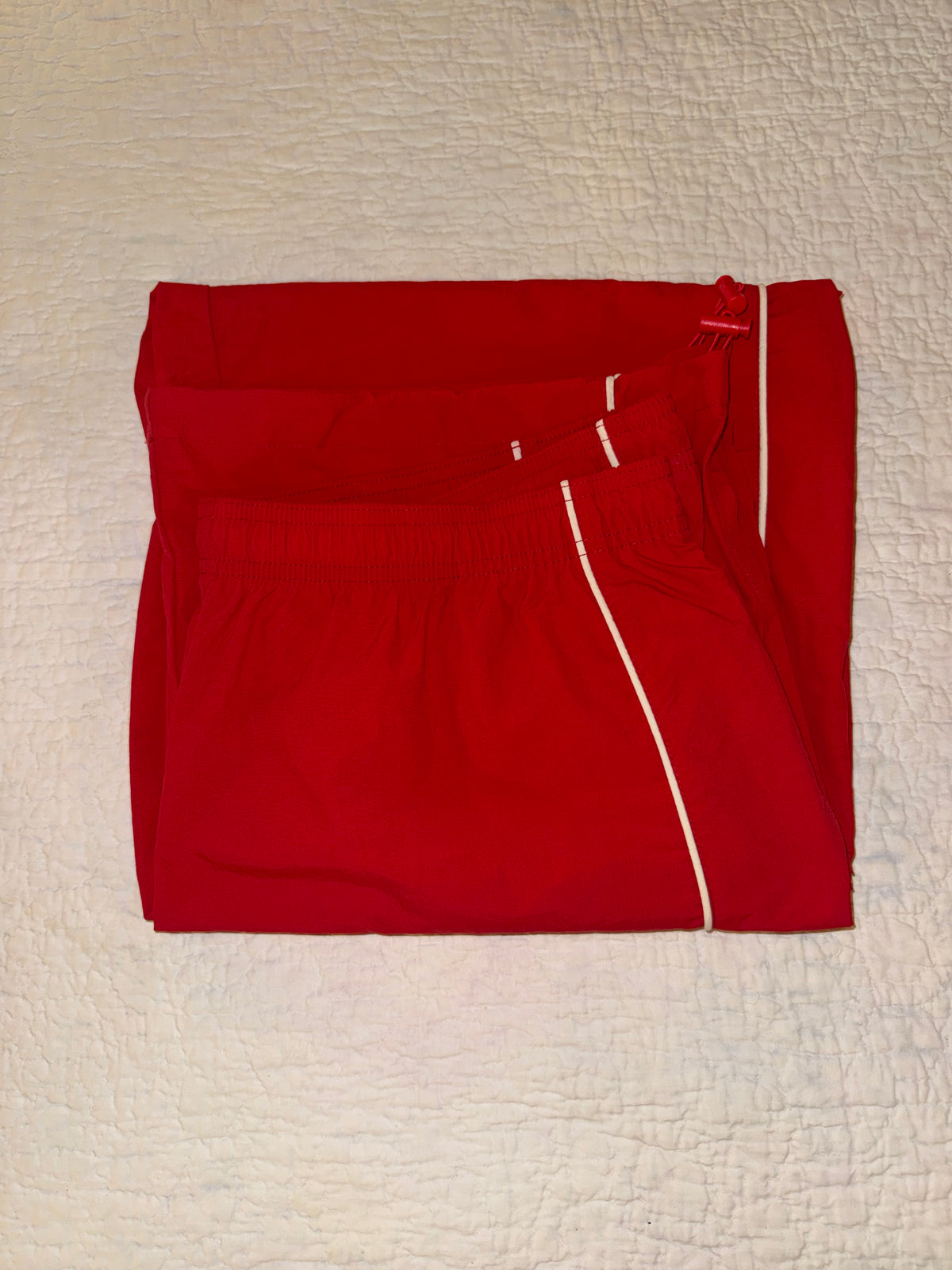 BDG - Red Piped Parachute Pant Joggers - Urban Outfitters