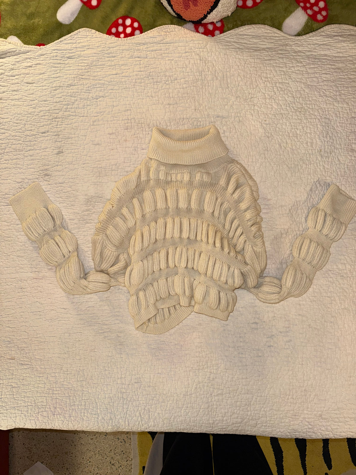 Forever 21 - 3D Textured Cream Sweater