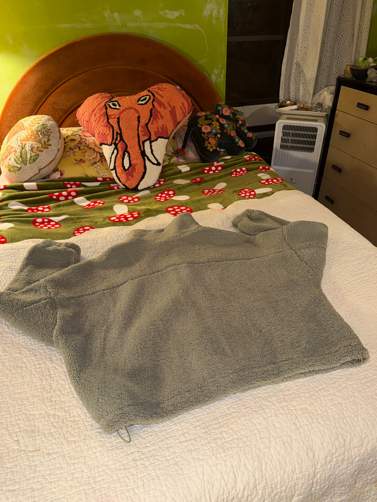 Ododos - Grey Fleece Zip Jacket