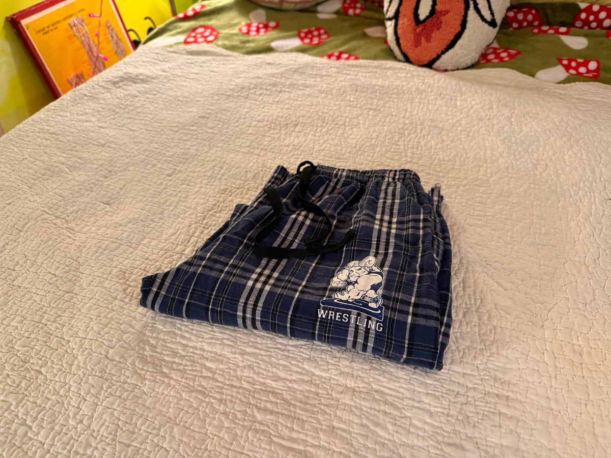 Pennant - Blue Plaid Wrestling Ram Lounge Pants