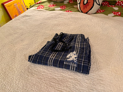 Pennant - Blue Plaid Wrestling Ram Lounge Pants