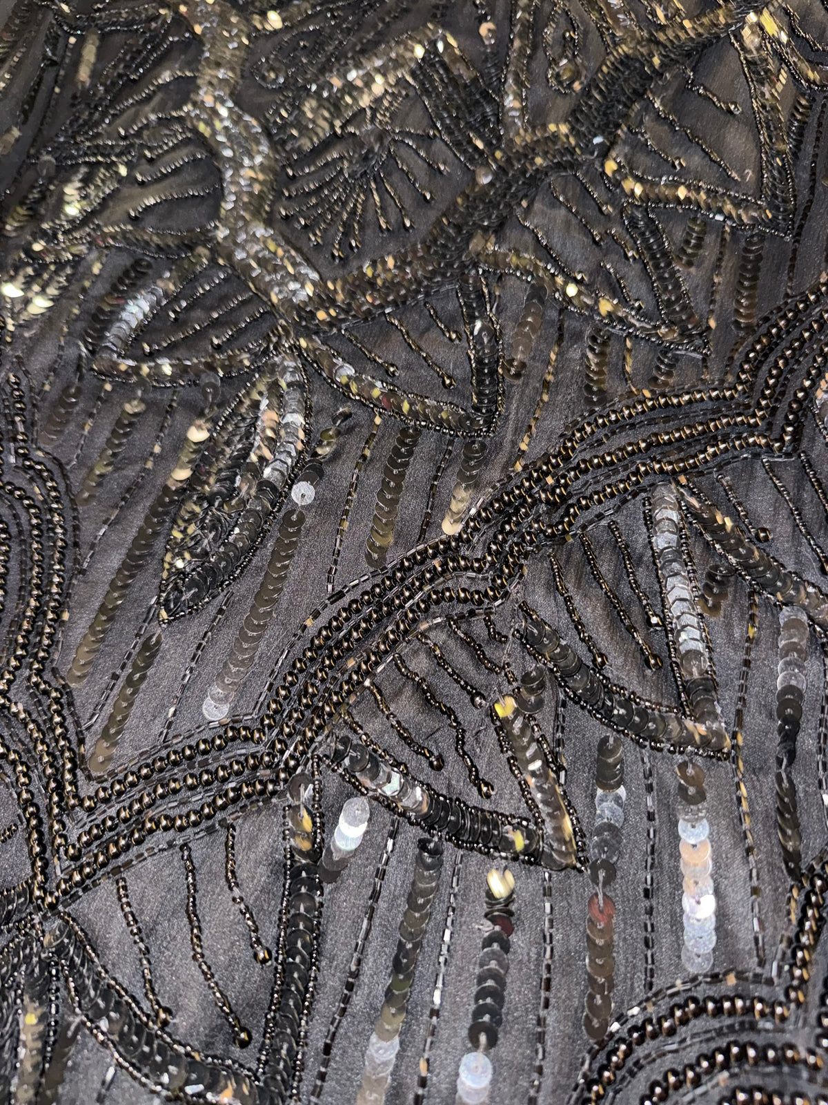 Scala - Black Beaded Sequin Dress