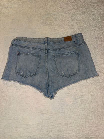 BDG - Dree High Rise Cheeky Denim Camo Jean Shorts - Urban Outfitters