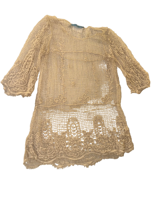 Solitaire Swim - Intricate Lace Beach Coverup