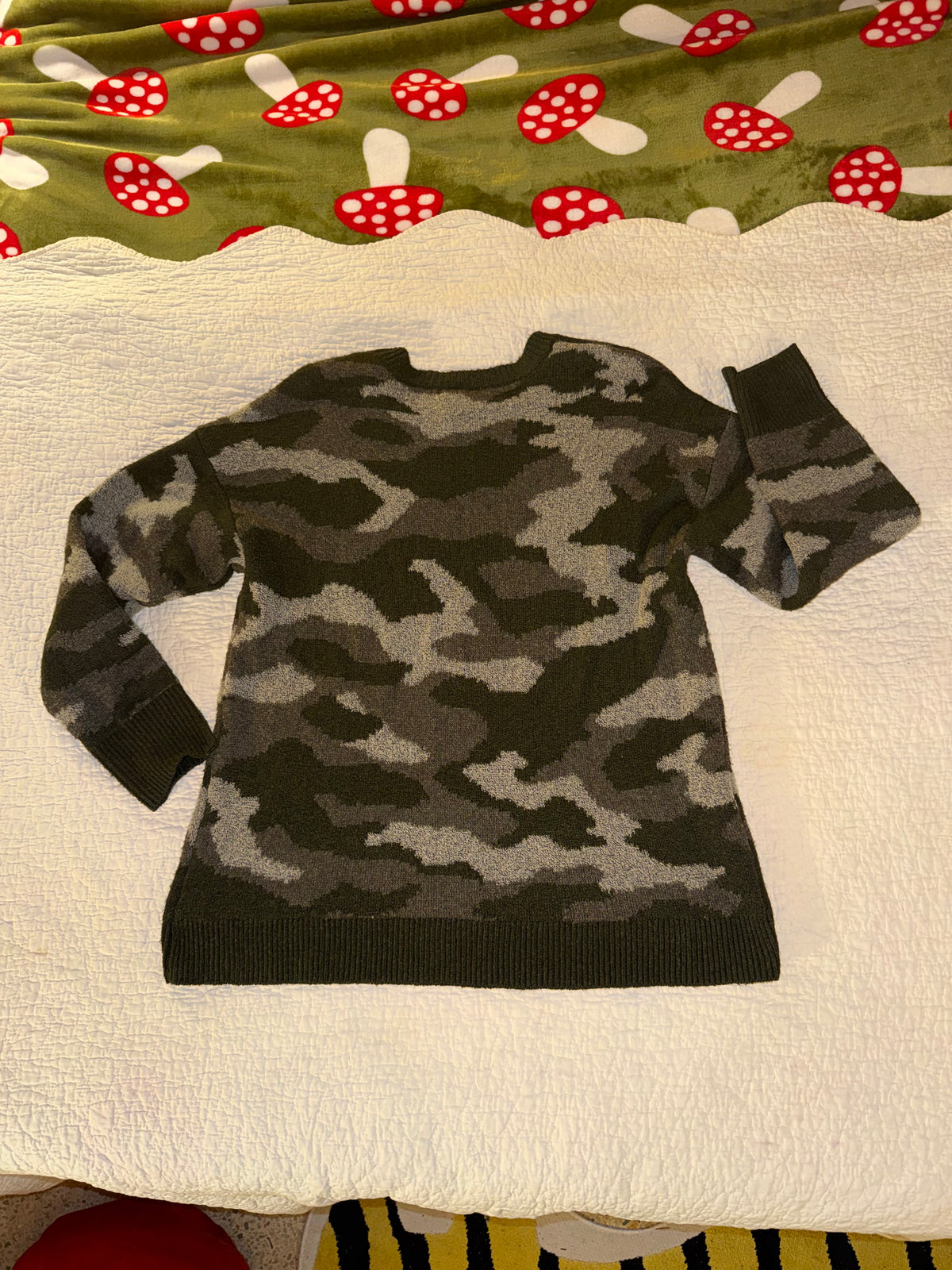 Ultra Flirt - Oversized Camo Sweater