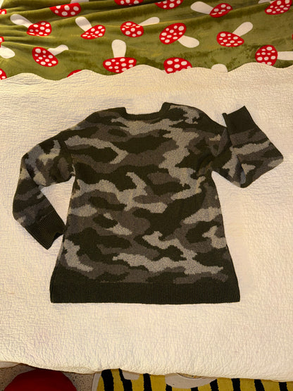 Ultra Flirt - Oversized Camo Sweater