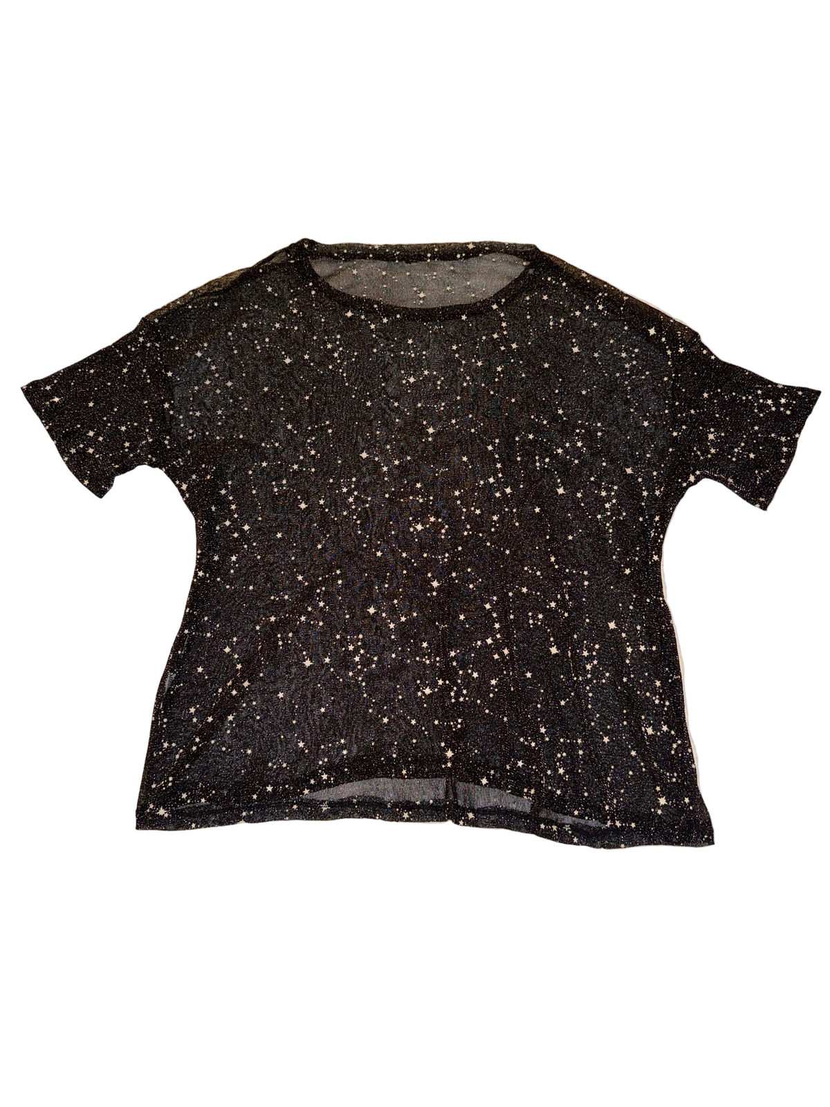 Starry Constellation Mesh Top