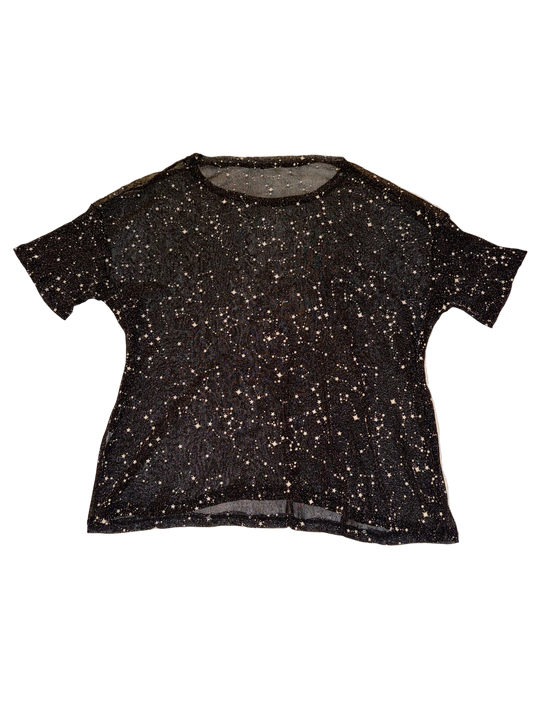 Starry Constellation Mesh Top