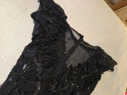 Scala - Black Beaded Sequin Dress