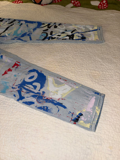 Soho Jeans - High Waist Boyfriend with Paint Splatter - New York Company