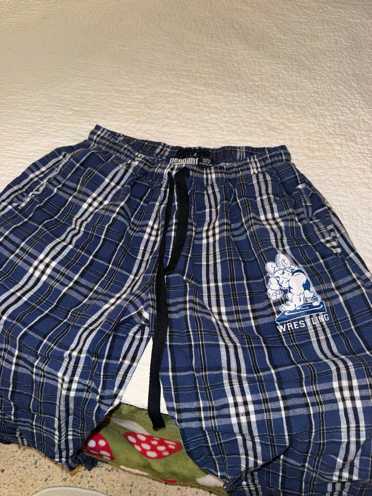 Pennant - Blue Plaid Wrestling Ram Lounge Pants