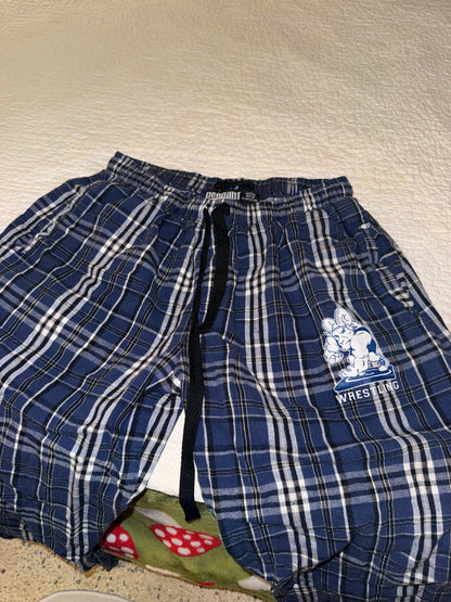 Pennant - Blue Plaid Wrestling Ram Lounge Pants