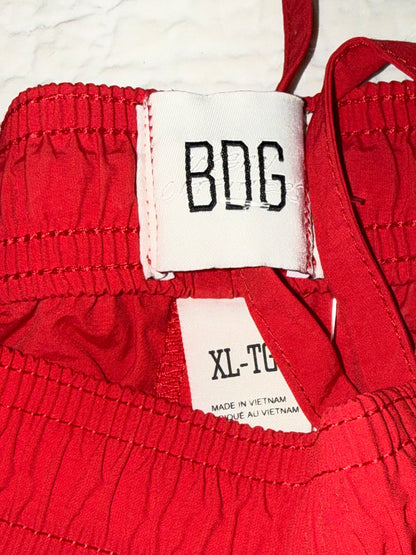 BDG - Red Piped Parachute Pant Joggers - Urban Outfitters