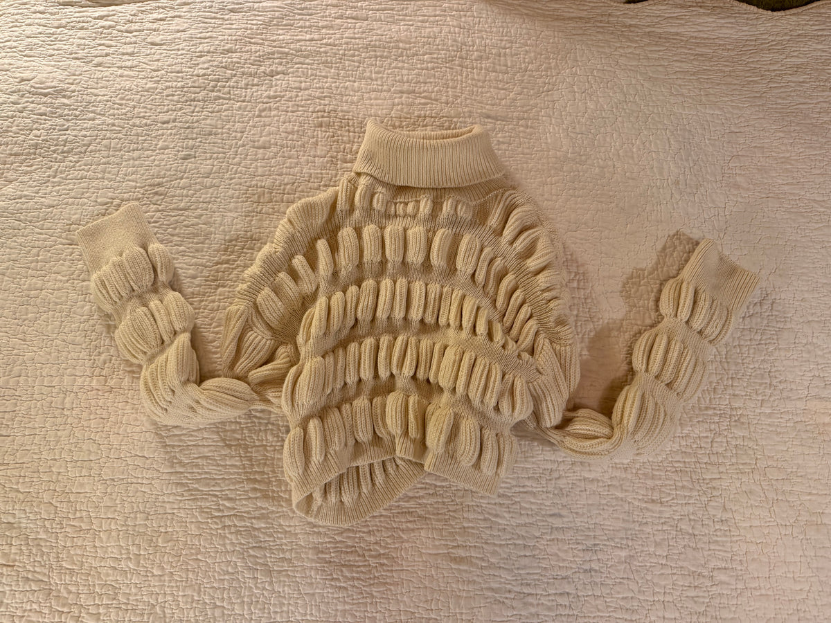 Forever 21 - 3D Textured Cream Sweater