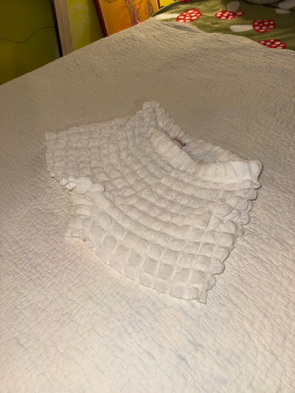 Madrag - White Puffy Short Shorts