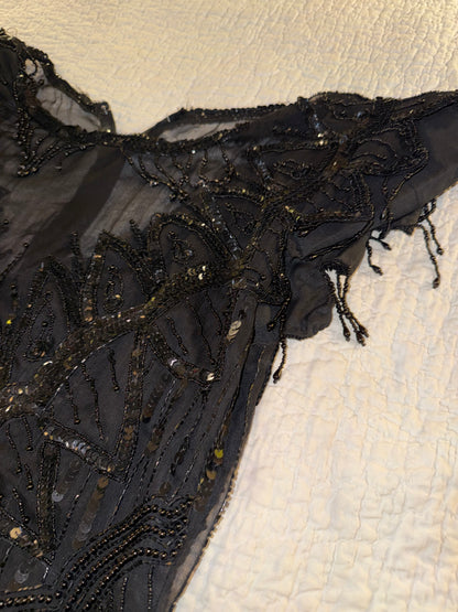 Scala - Black Beaded Sequin Dress