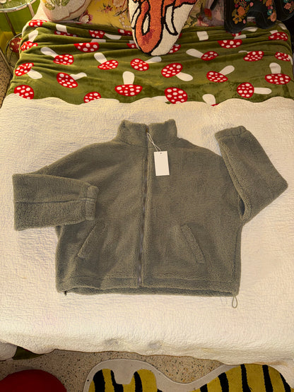 Ododos - Grey Fleece Zip Jacket