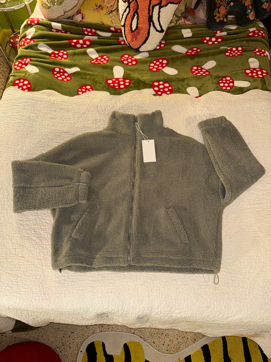 Ododos - Grey Fleece Zip Jacket