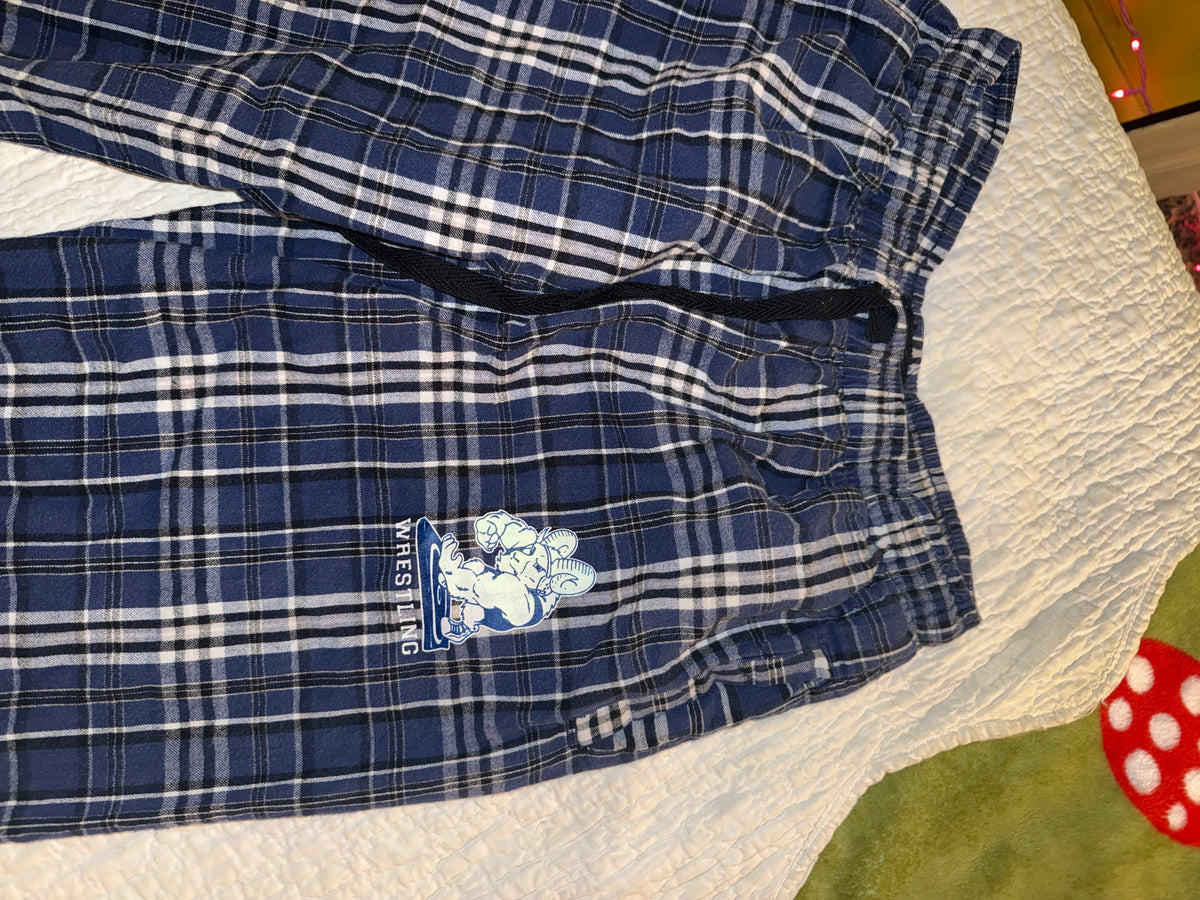 Pennant - Blue Plaid Wrestling Ram Lounge Pants