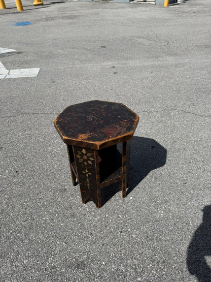 Vintage Arts and crafts period side table signed W Bradley Studios NYC