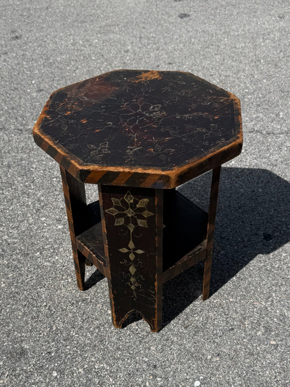 Vintage Arts and crafts period side table signed W Bradley Studios NYC