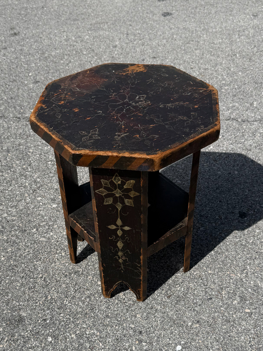Vintage Arts and crafts period side table signed W Bradley Studios NYC