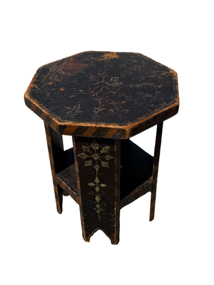 Vintage Arts and crafts period side table signed W Bradley Studios NYC