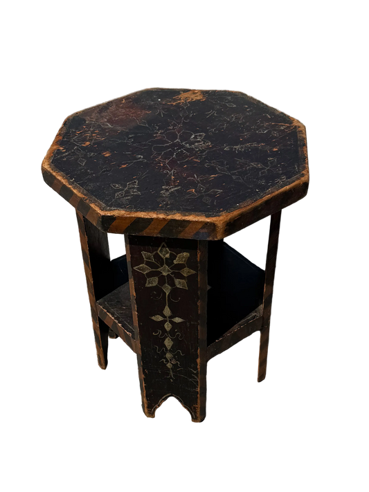 Vintage Arts and crafts period side table signed W Bradley Studios NYC