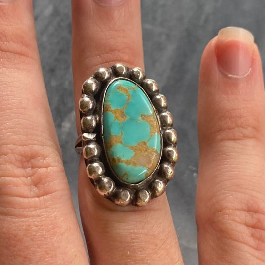 turquoise with sterling silver ring