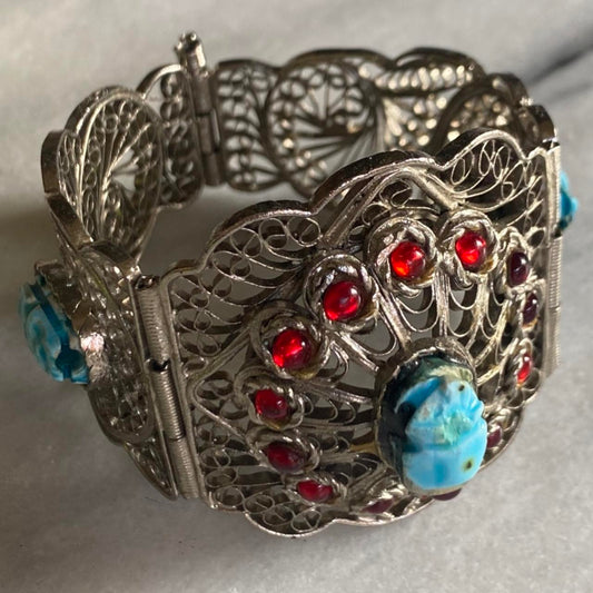 scarab bracelet - seriously iconic costume jewelry 🕸