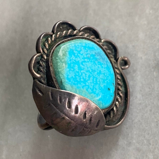 sterling silver and turquoise ring 💙