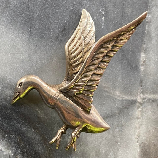 danecraft sterling silver flying duck pin 🦆