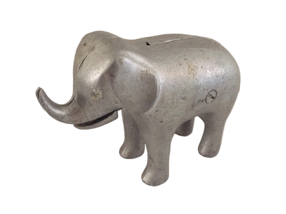 Vintage Cast Aluminum Elephant Figural Nut Cracker 6 1/2” Long 4 1/4” Tall