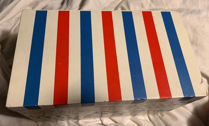 Vintage MCM French Motif Japan Wood Music Box Jewelry Box Parisian Paris