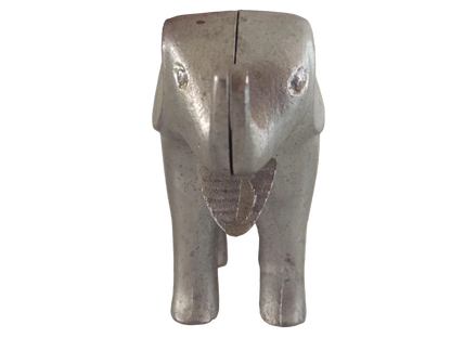 Vintage Cast Aluminum Elephant Figural Nut Cracker 6 1/2” Long 4 1/4” Tall