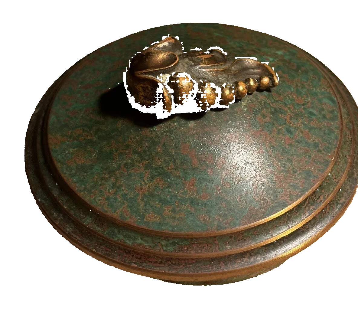 Amazing Carl Sorensen Vintage 1920's Bronze Covered Dish- Great Quality & Design