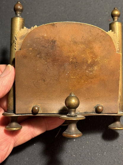 19th Century Victorian Brass Kate Greenaway Letter Holder Desk Accessory
