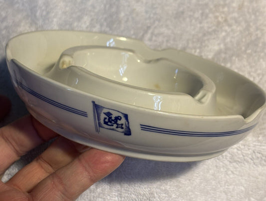 Norddeutscher Lloyd Bremen Ashtray 1938 Ocean Liner 6.25” Across Made In Germany
