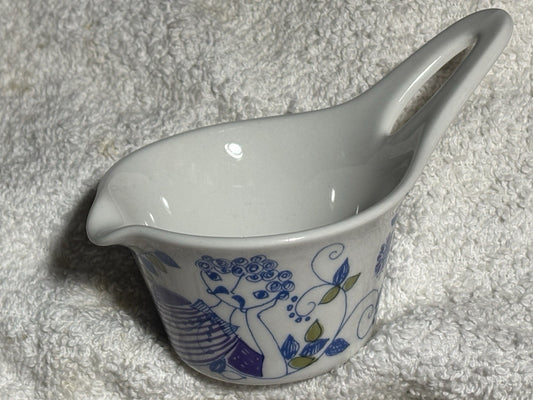 Vtg Figgjo Norway Lotte RARE Sauce Boat Turi Design Mustache Man Retro 1960s