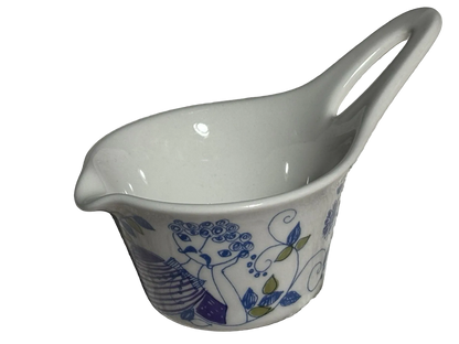 Vtg Figgjo Norway Lotte RARE Sauce Boat Turi Design Mustache Man Retro 1960s