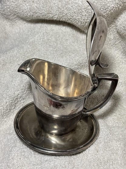 Antique 1919 United States Shipping Board Silver Soldered Syrup 4.25“ WWI Era