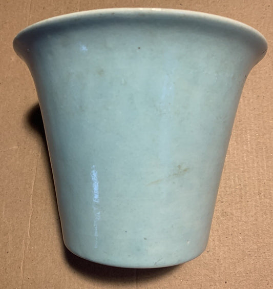 Vintage Bauer Pottery Atlanta Turquoise Planter #4 4.5” Tall