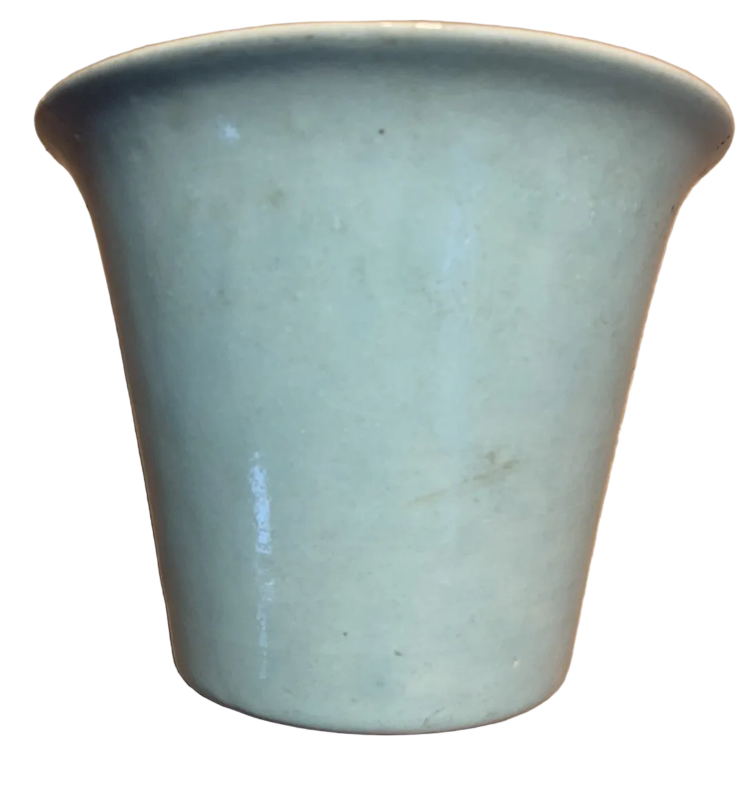 Vintage Bauer Pottery Atlanta Turquoise Planter #4 4.5” Tall