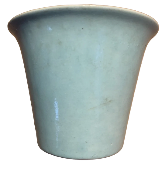 Vintage Bauer Pottery Atlanta Turquoise Planter #4 4.5” Tall