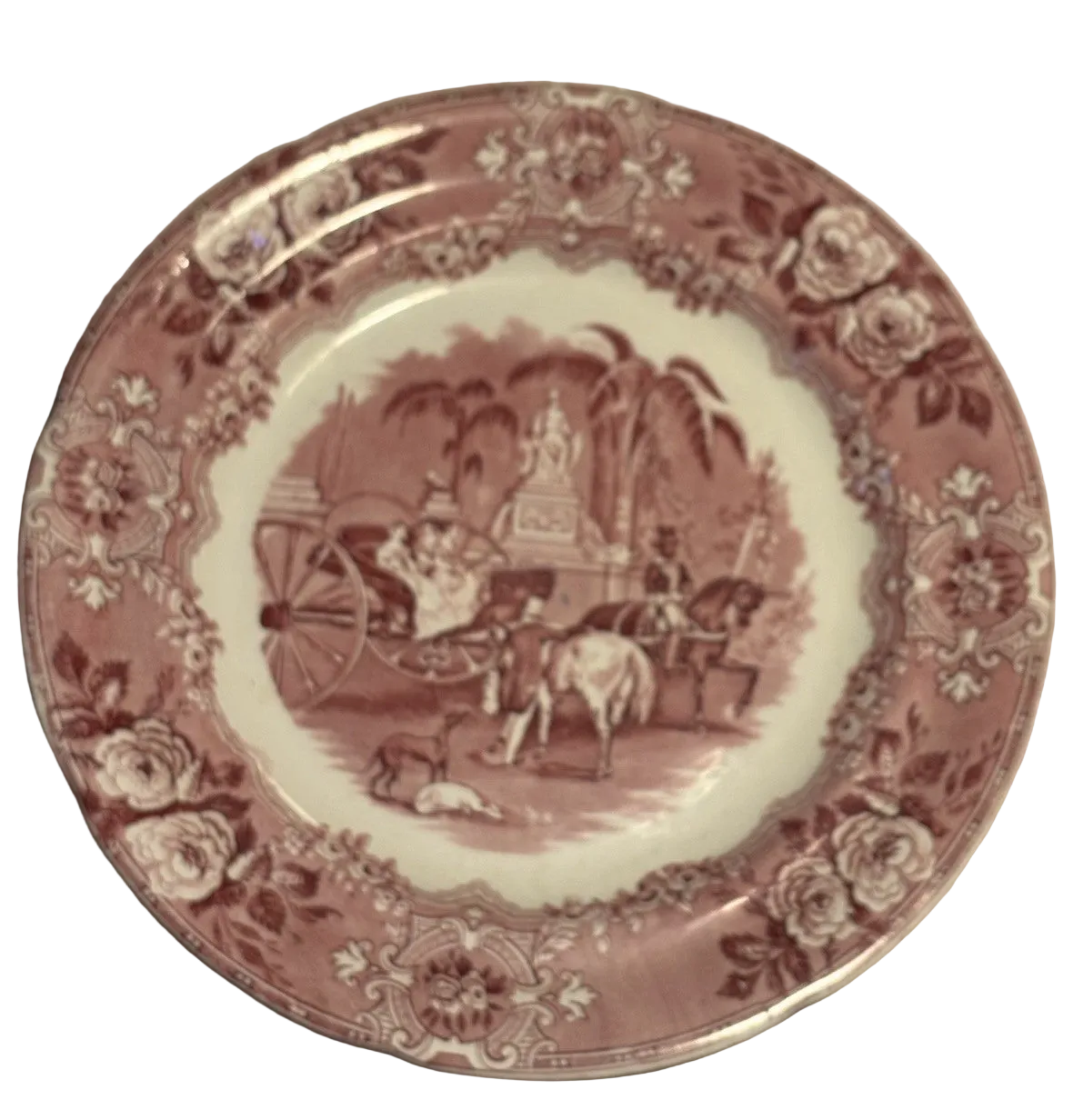Antique 19th Century Transferware Plate Spanish Festivities 1798 George Jones