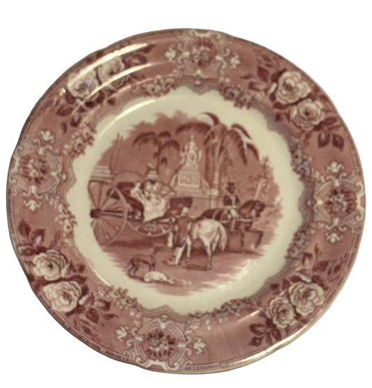 Antique 19th Century Transferware Plate Spanish Festivities 1798 George Jones