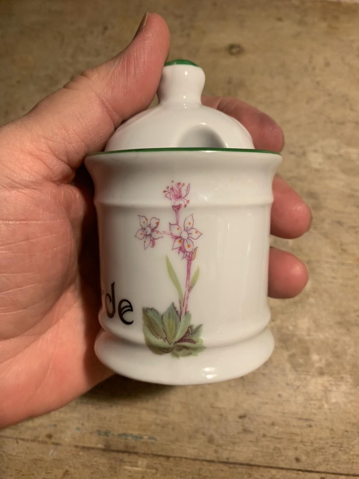 Vintage Philippe Deshoulieres Mustard Pot Made in France